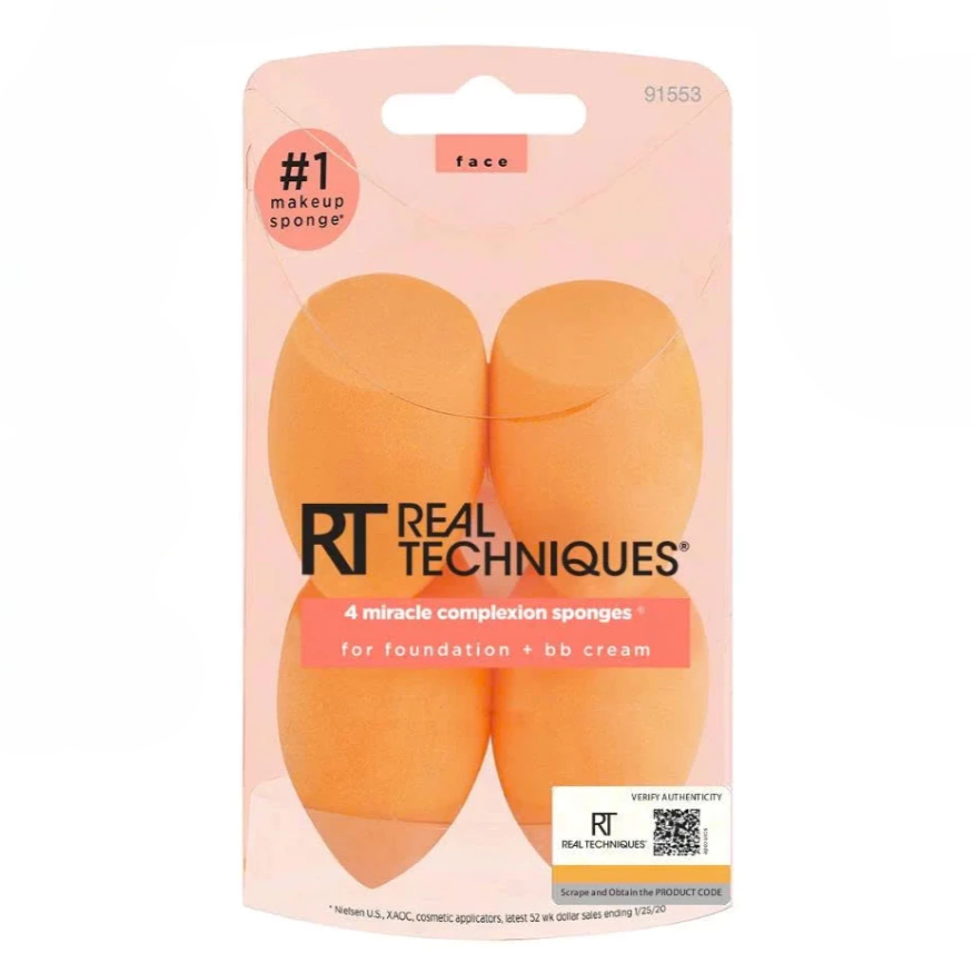 Set 4 Mút Trang Điểm Cao Cấp RT REAL TECHNIQUES 4 Miracle Complexion 91553